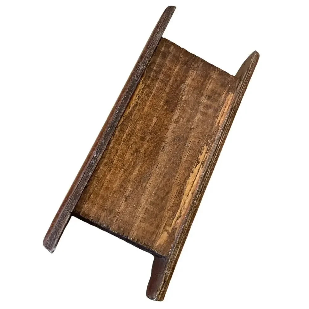 Vintage Wood Butterfly Napkin Holder Mail Sorter Carved Wooden Brown